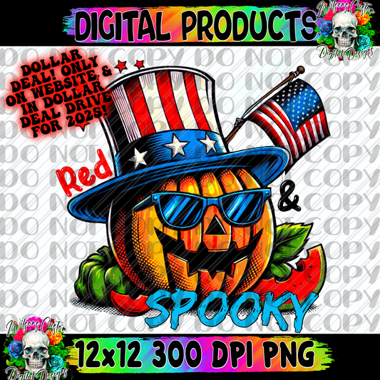 Red white and spooky