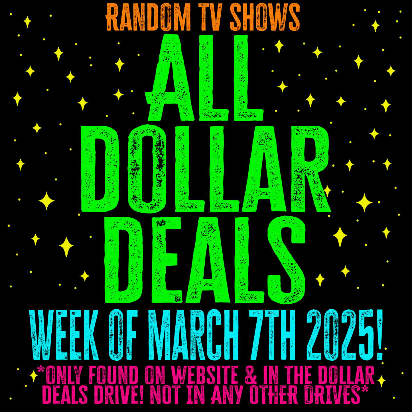 All dollar deals 3/7/25
