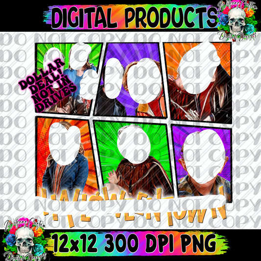 Town Halloween collage