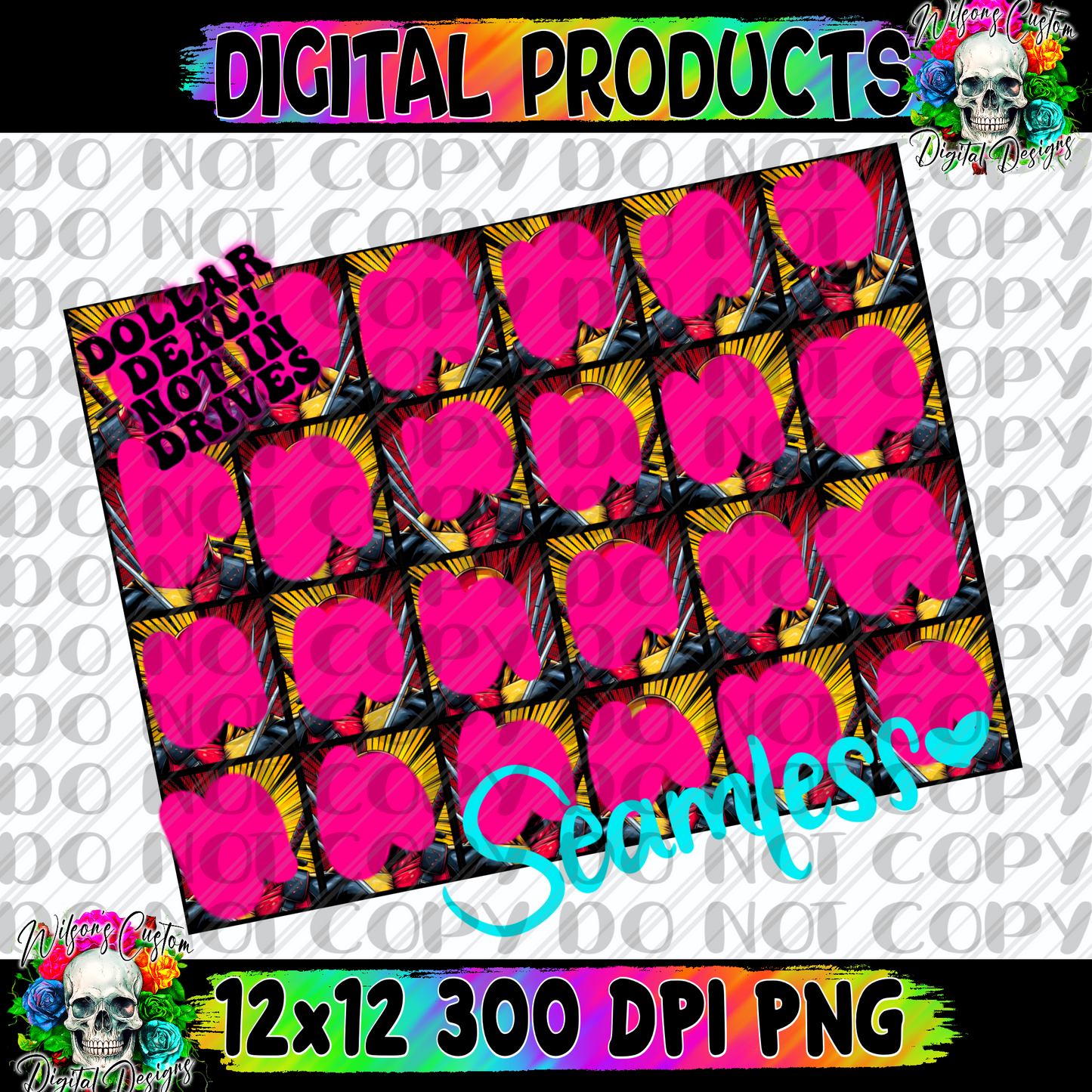 Seamless split faces dp & wolf