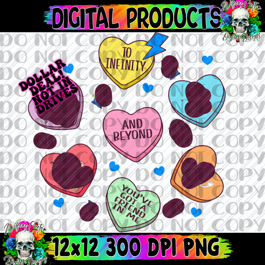 Story toys convo hearts