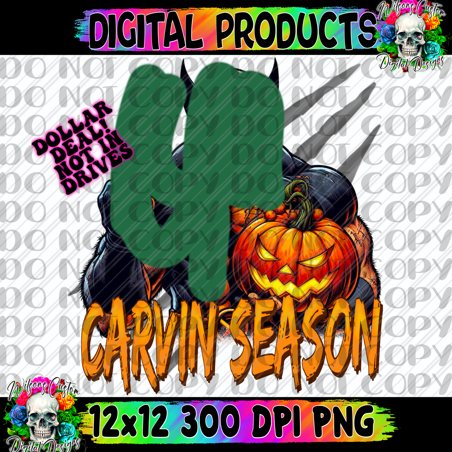 Carving season wolf