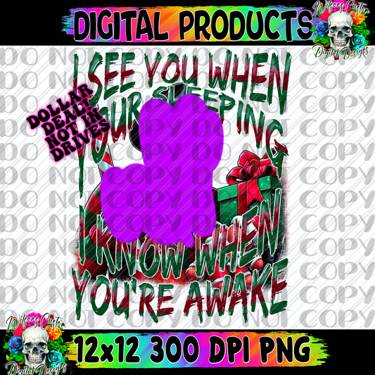 I see you when your sleeping