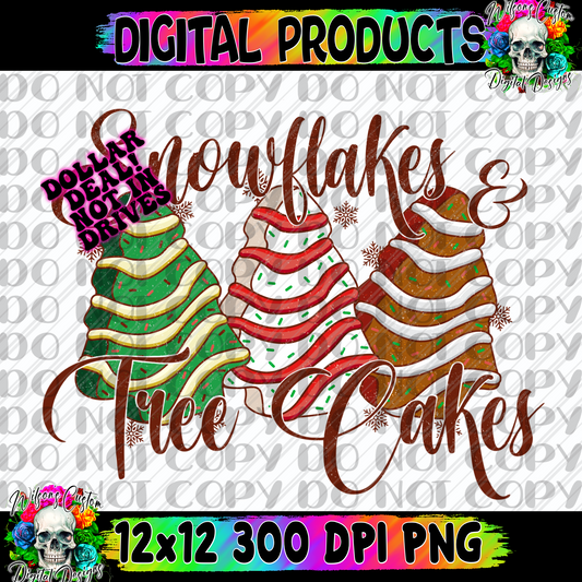 Snowflakes and tree cakes