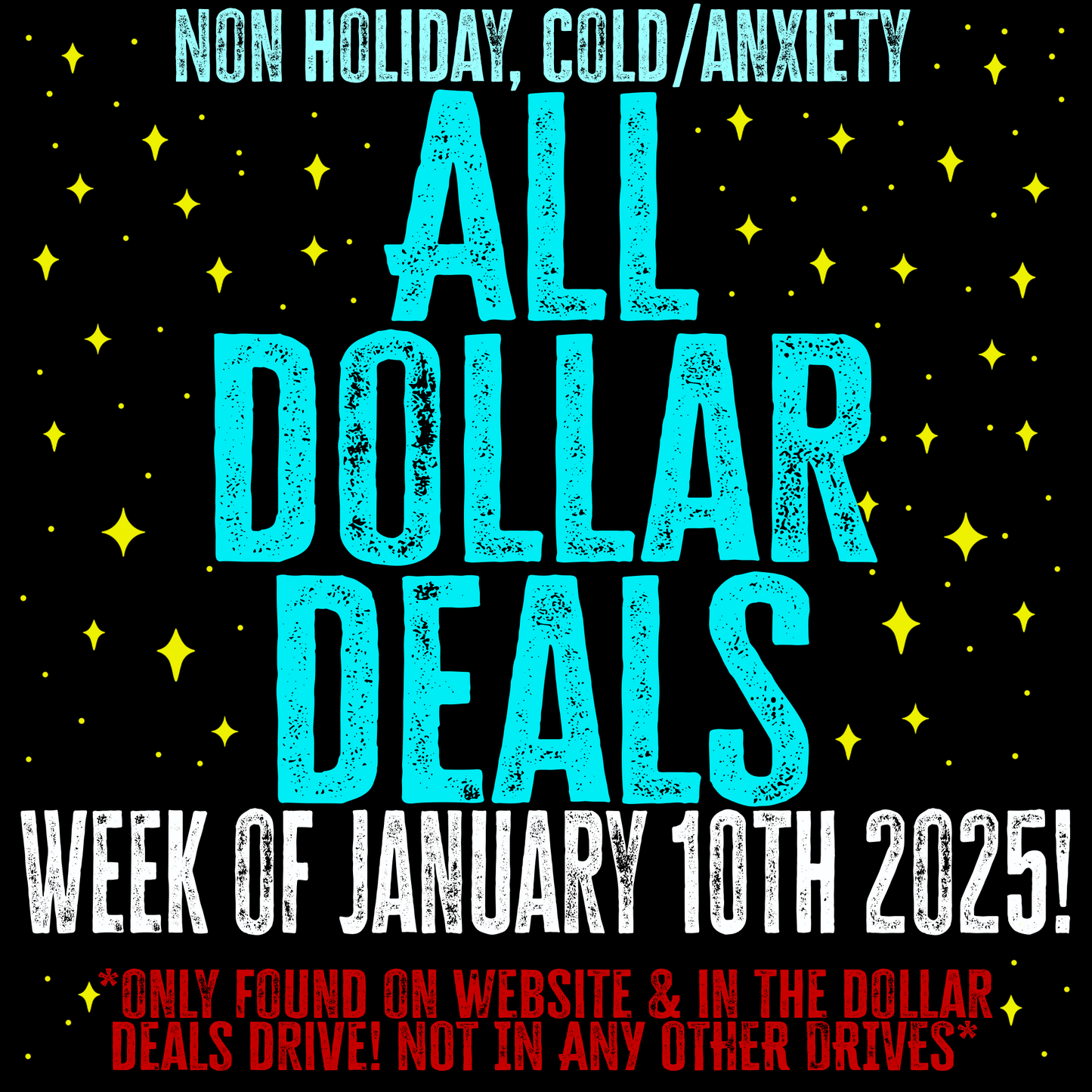 All dollar deals 1/10/25