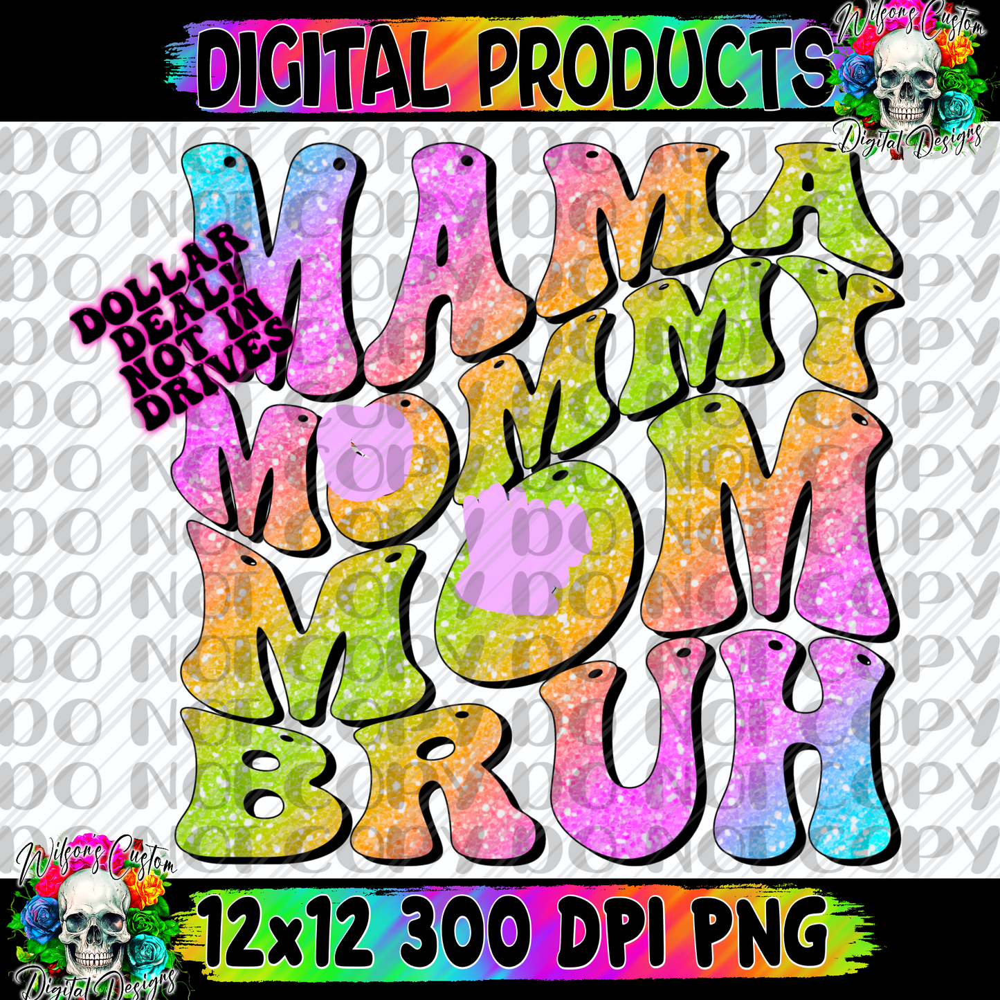 Mom mommy mom bruh rainbow dogs