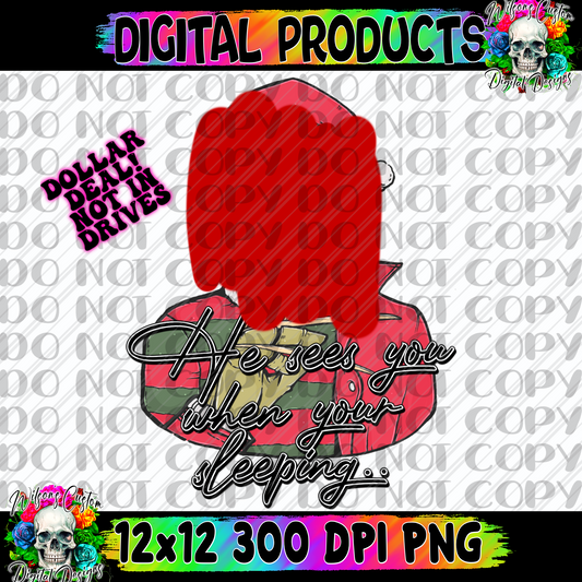 He sees you when your sleeping