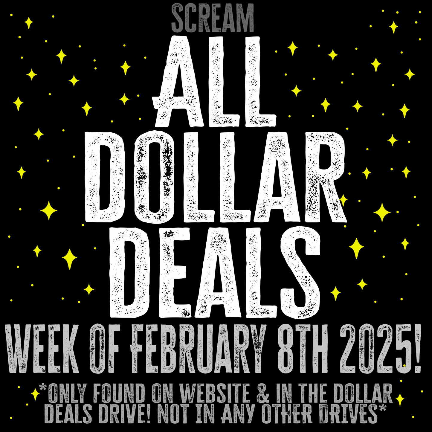 All dollar deals 2/8/25