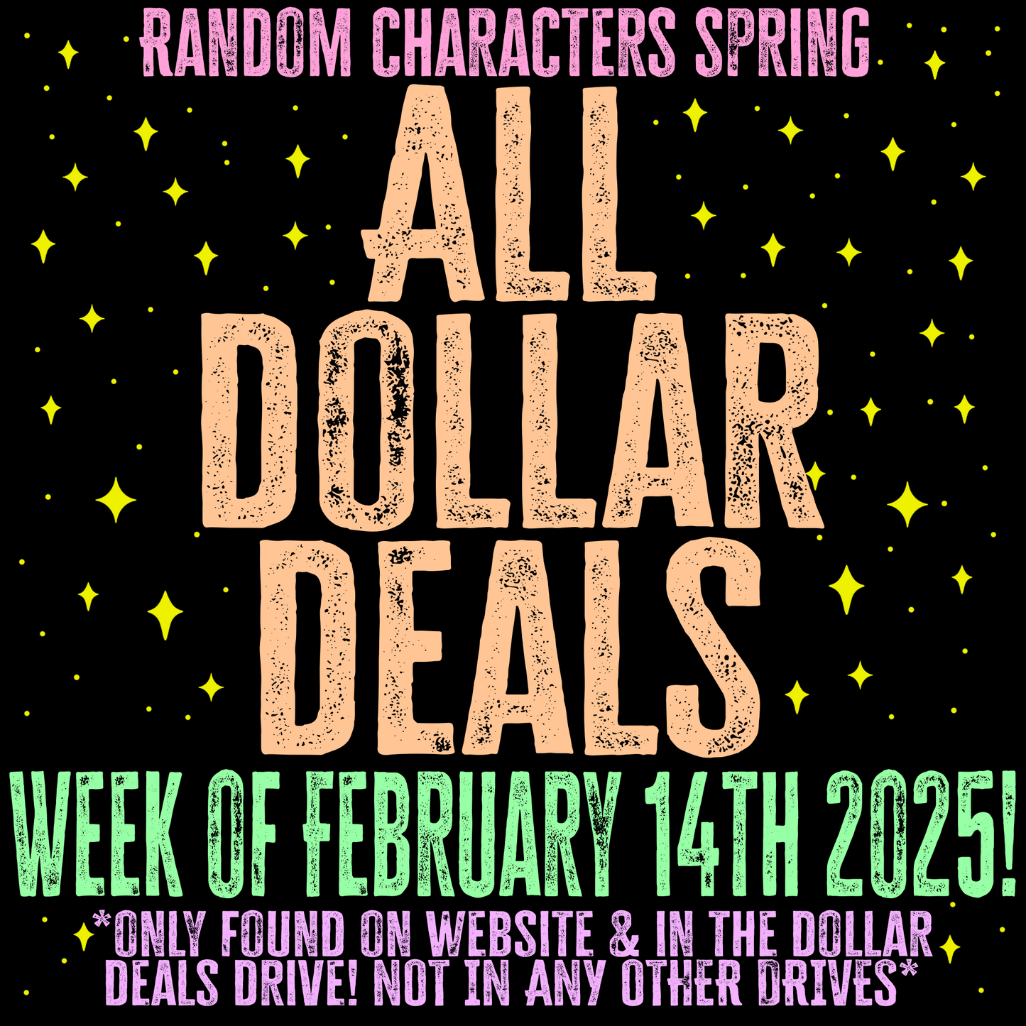 All dollar deals 2/14/25