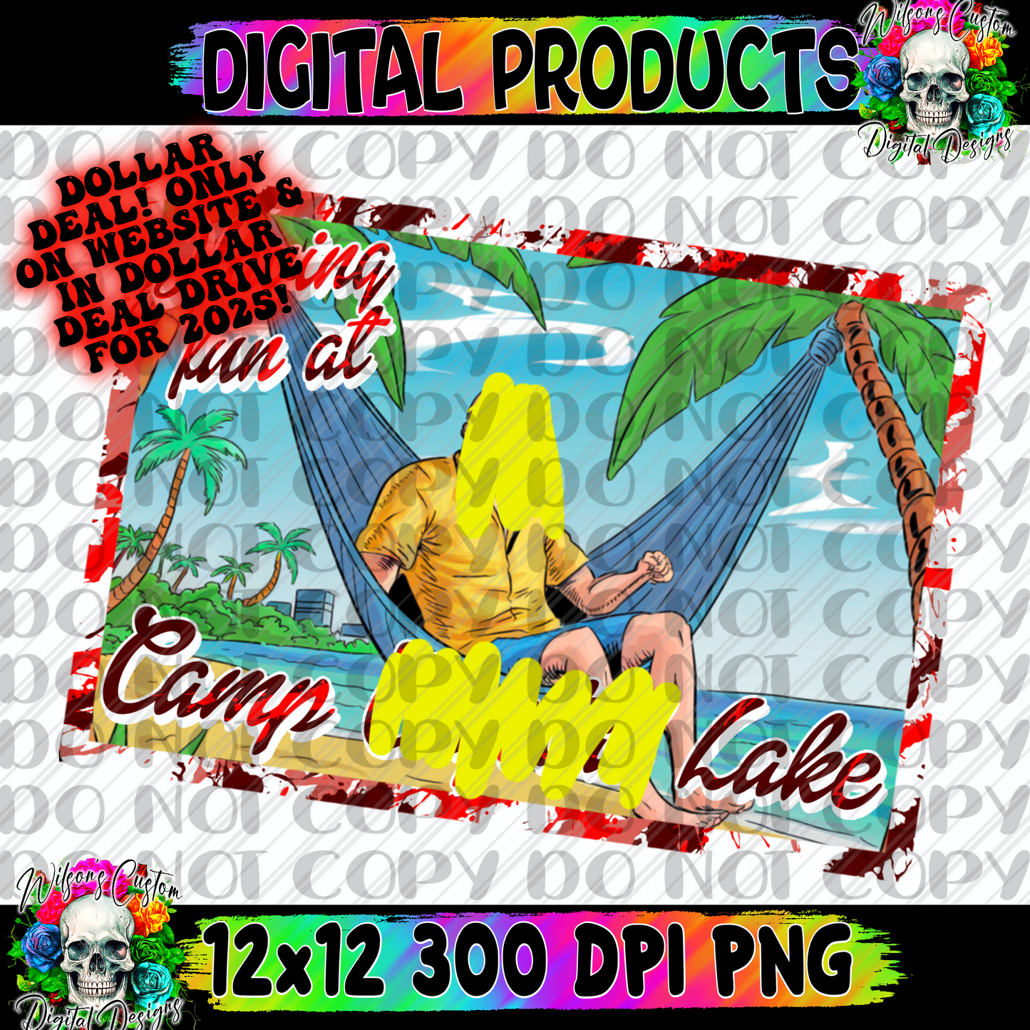 Having fun at camp lake