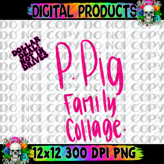 P. Pig collage