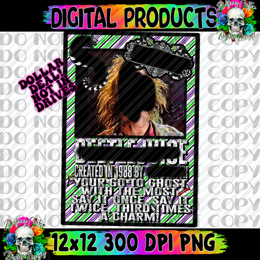 Beetlejuice trading card