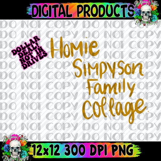Homie simpyson collage