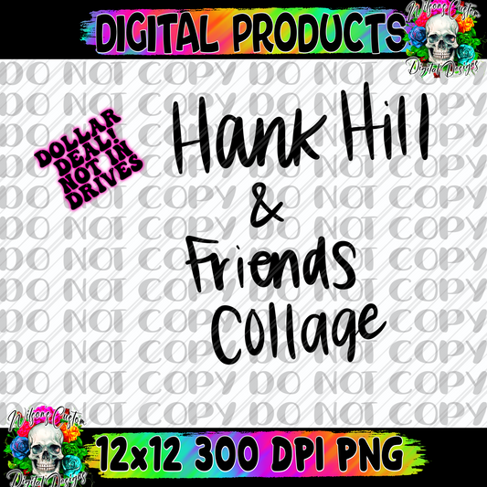 Hill and friends collage