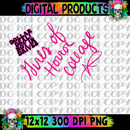 Girls of horror collage style