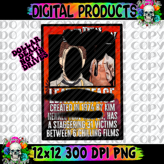 Leatherface trading card