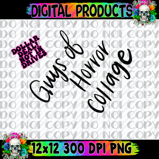 Guys of horror collage style