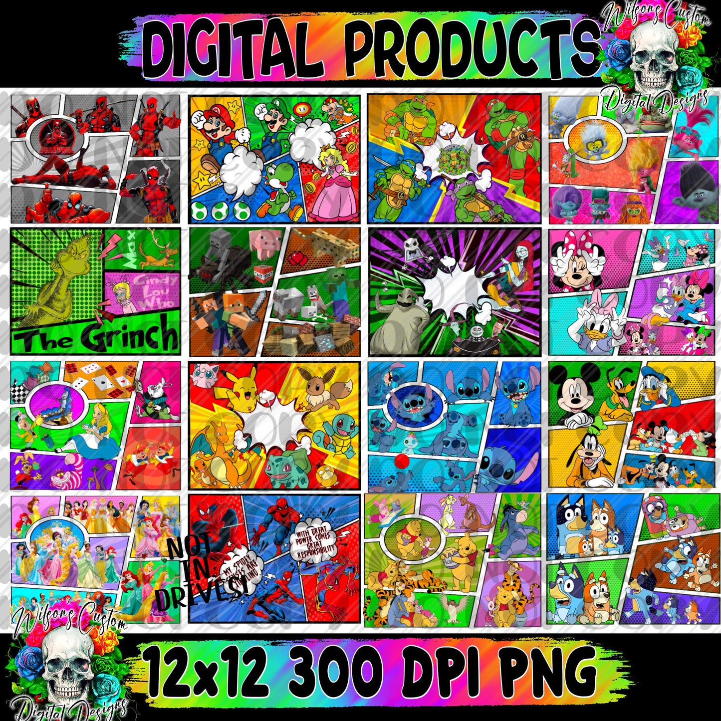 Wacky characters tumblers Bundle