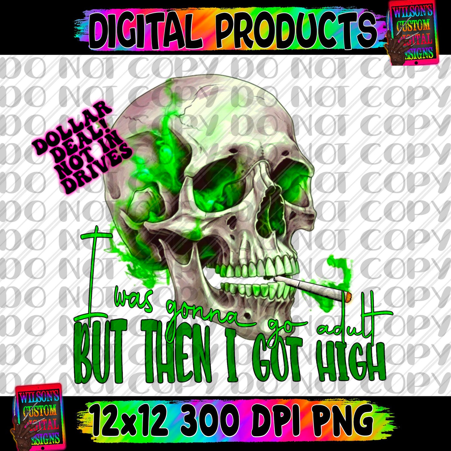 But then I got high