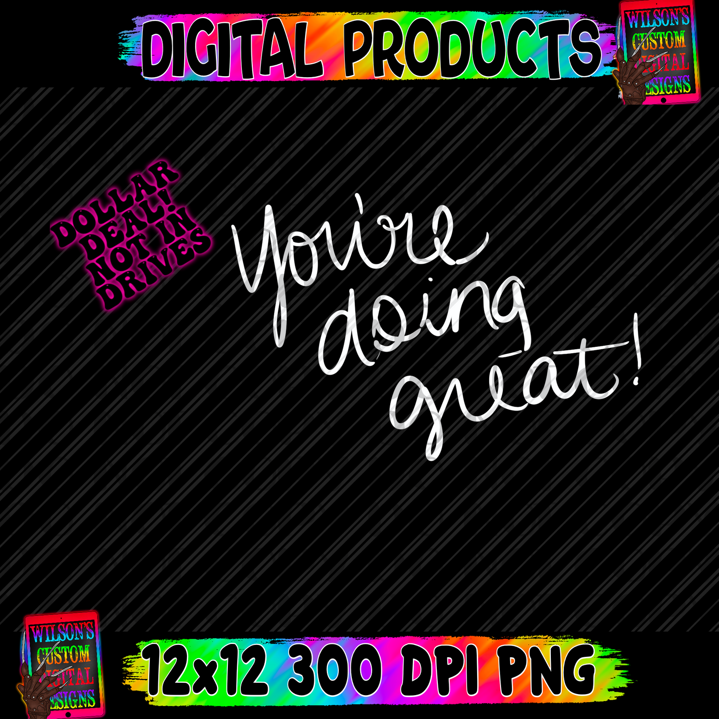 You’re doing great