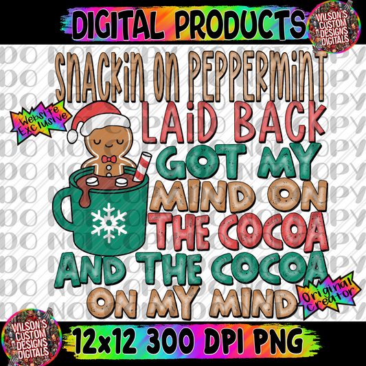 Laid back cocoa peppermint