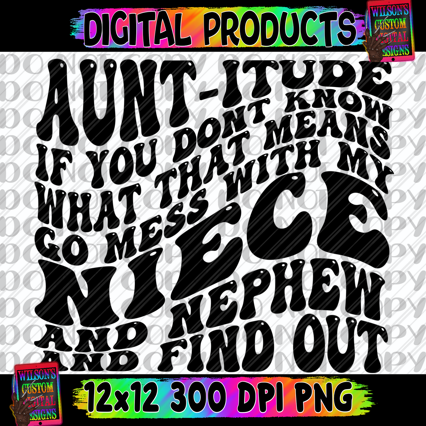 Aunt-itude niece and nephew