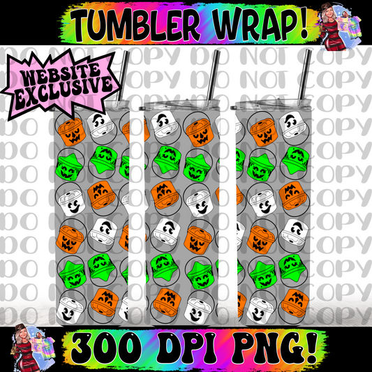 Buckets tumbler wrap