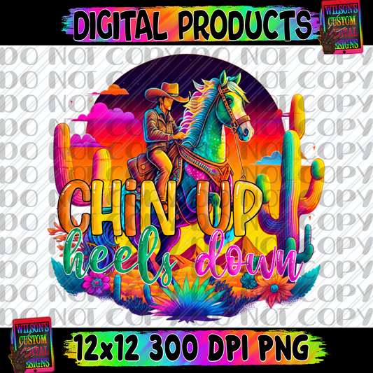 Chin Up Heels Down
