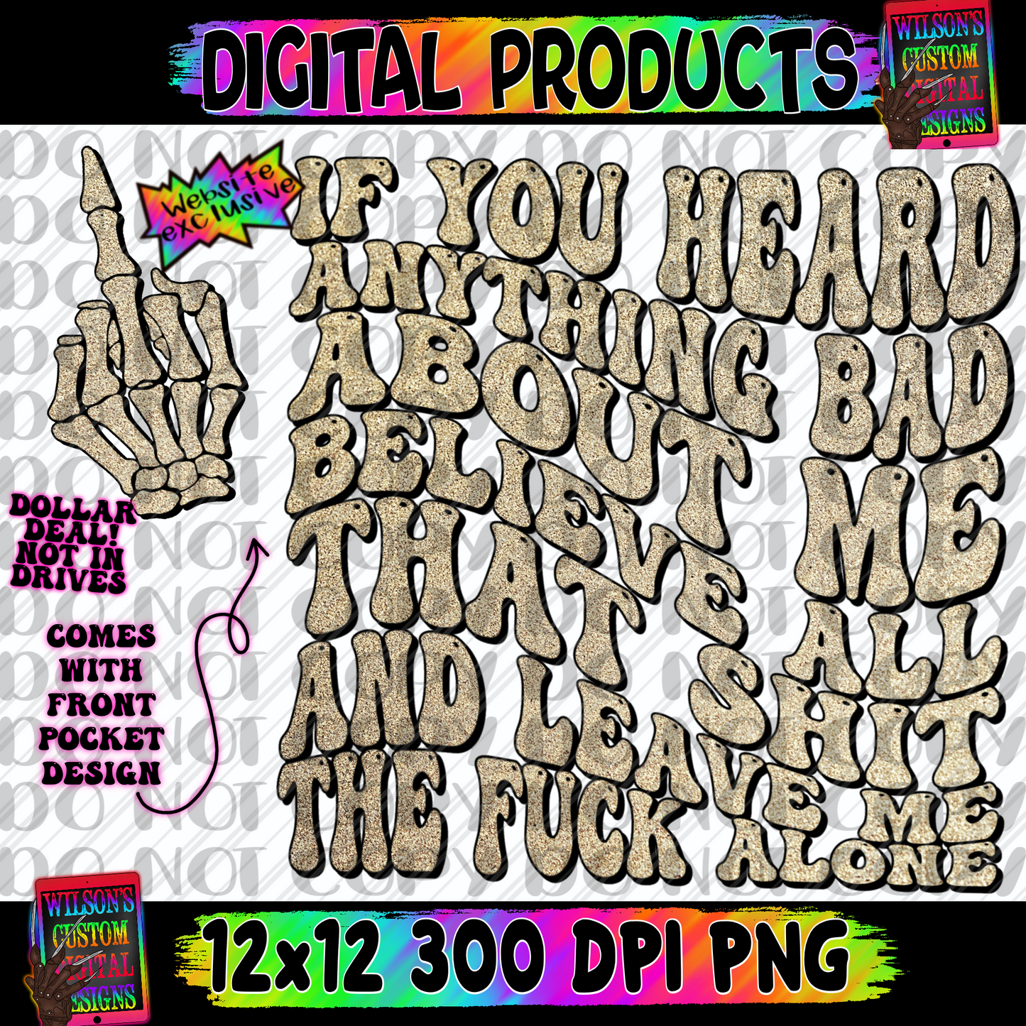 If you heard something bad gold