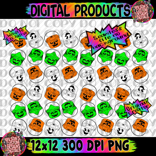 Happy Meal Buckets no background seamless file