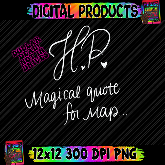 HP Magical Quote for Map