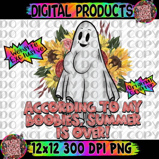 According to my boobies