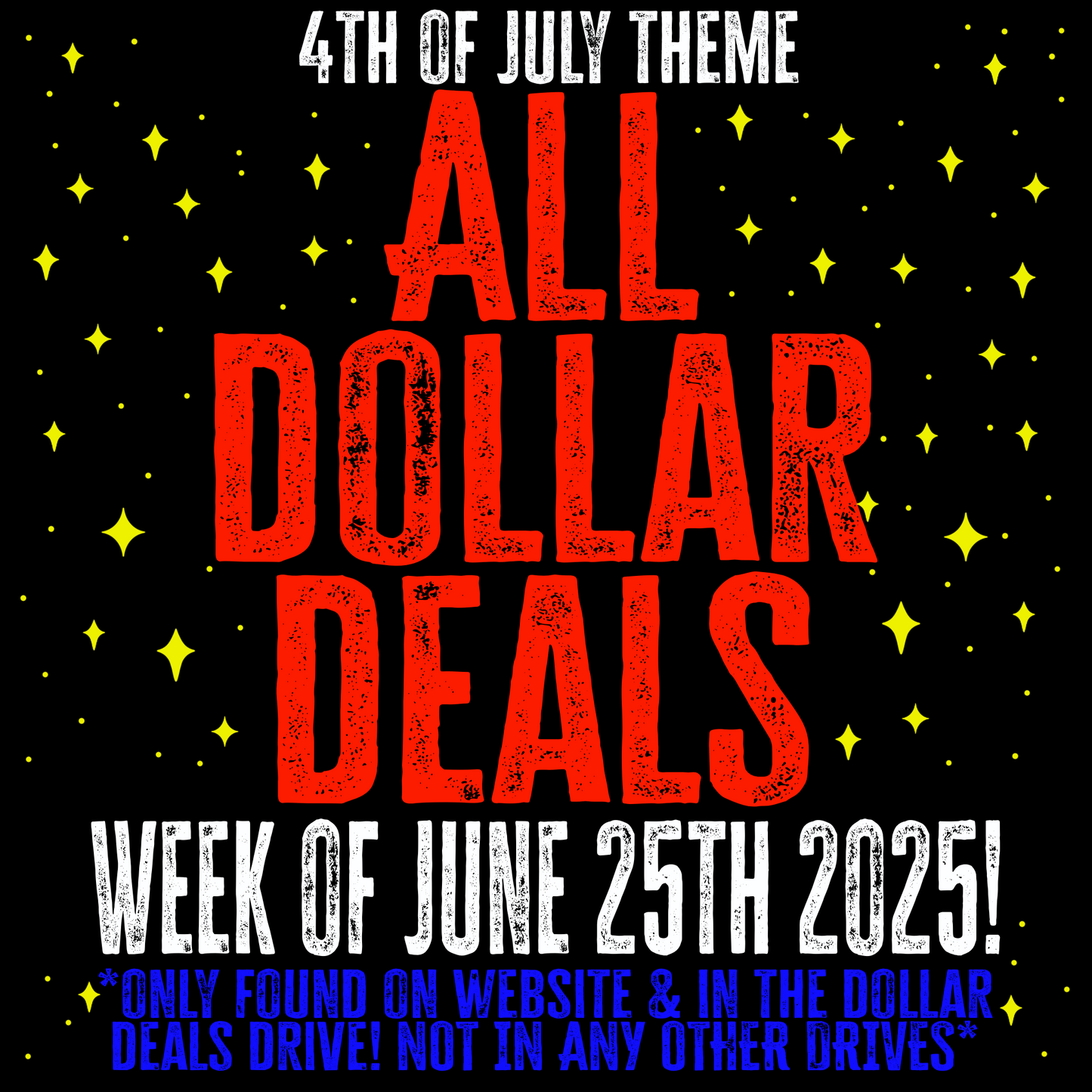 All dollar deals 6/25/25