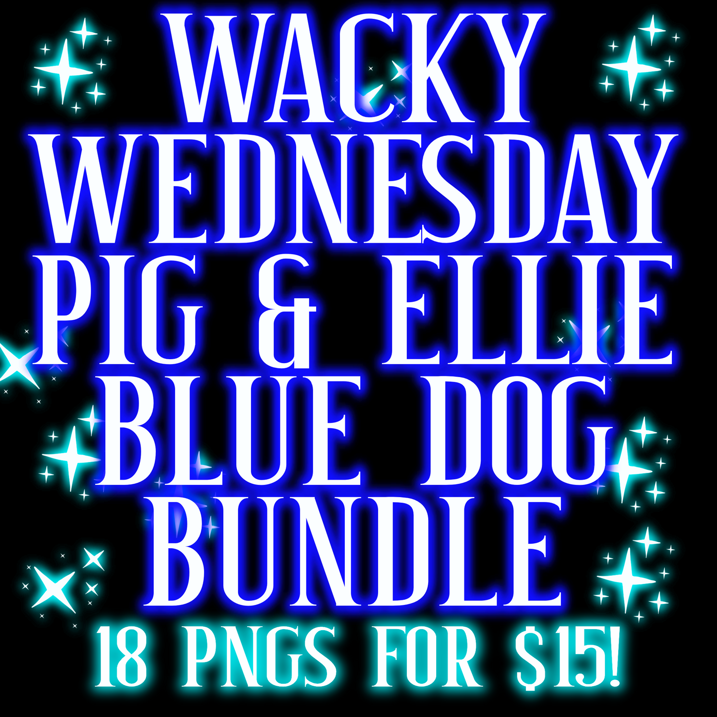 Wacky Pig & Ellie Blue Dogs Bundle