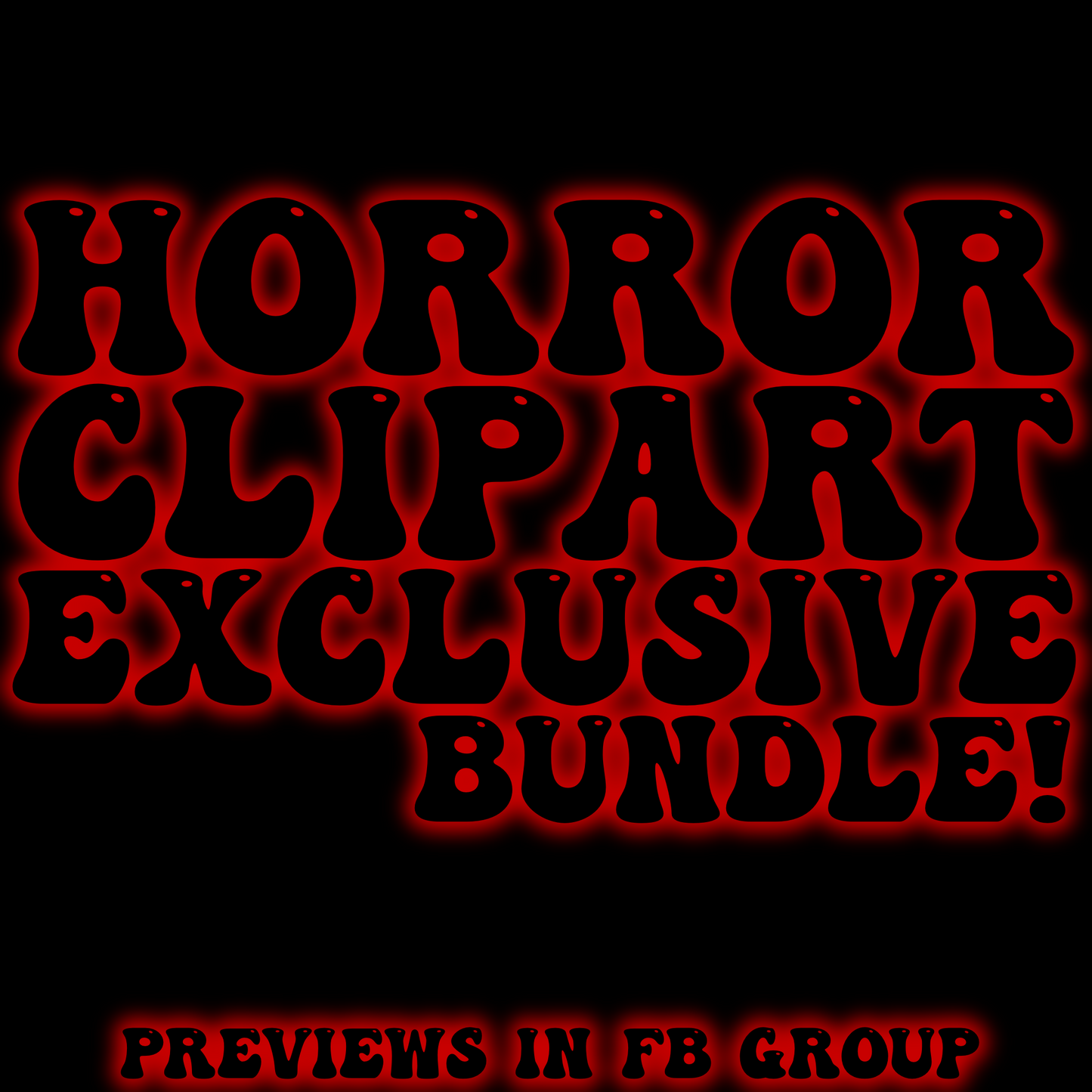 Horror Clipart EXCLUSIVE bundle