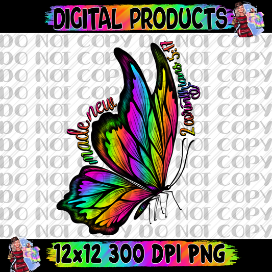 Made New Bible Verse Butterfly