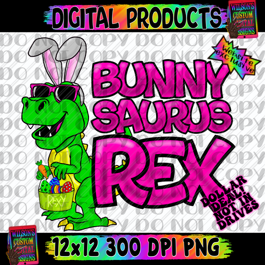 Bunnysaurus Rex pink